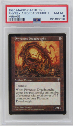 Magic the Gathering 1996 Mirage Phyrexian Dreadnought NM-MT PSA 8 - Image 1