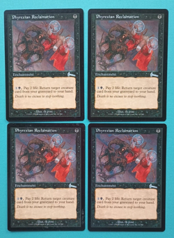 Magic the Gathering MTG Urza's Legacy PHYREXIAN RECLAMATION X 4 VLP/EX U 1999! - Image 1