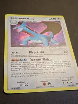 LP- Vintage Salamence | Holo Rare | Pokemon Secret Wonders 18/132 | HOLO BLEED - Image 2