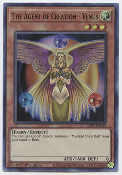 Yu-Gi-Oh! -3X Agent of Creation - Venus - GFP2-EN049 - Ultra Rare - 1st Ed -NEW - Image 1