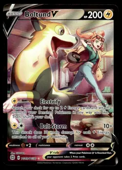 2022 Sword & Shield Series - Brilliant Stars - Trainer Gallery Boltund V Rare - Image 1