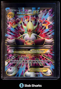 2016 POKEMON XY FATES COLLIDE #118/124 MEGA ALAKAZAM ULTRA RARE - Image 1