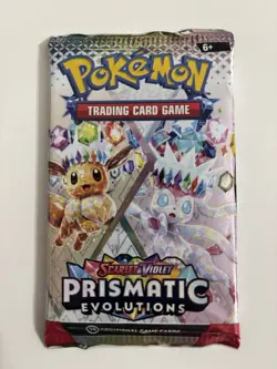 22.3g! HEAVY Prismatic Evolutions Booster Pack Pokemon TCG -Sylveon Artwork NEW - Image 2