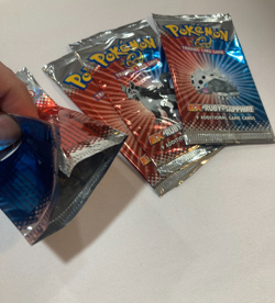 Lot 4 Pokemon TCG RUBY SAPPHIRE EMPTY Opened Booster Pack Wrappers Full Art Set - Image 3