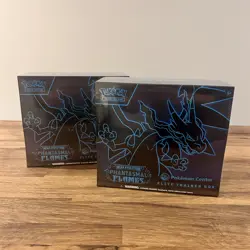 Pokemon TCG Phantasmal Flames Pokemon Center ETB Elite Trainer Box x2 New Sealed - Image 1