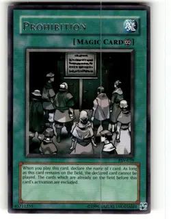 Prohibition PSV-039 Pharaoh's Servant Rare Unlimited NM Yugioh - Image 1