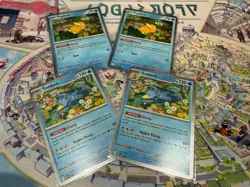 Pokemon TCG Psyduck x2 & Golduck x2 Promos Mega Evolution MEP 007/008 Lot - Image 1