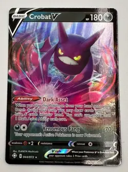 Pokemon TCG Crobat V Shining Fates 044/072 Holo Ultra Rare - Image 2