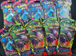 Pokemon TCG Phantasmal Flames Sleeved Booster Pack LOT X10 SEALED ? IN HAND ? - Image 1