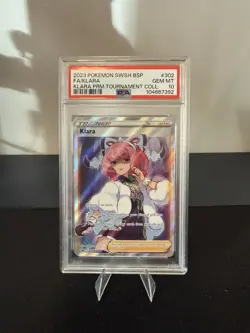 2023 Pokemon Klara Full Art SWSH302 Black Star Promo PSA 10 - Image 1