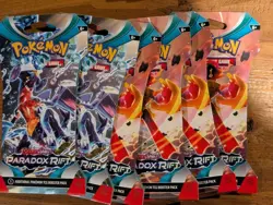 Pokemon TCG Sleeved Booster Pack lot x32 Factory Sealed Surging Destined Paradox - Image 5