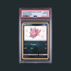 2019 Pokemon Sun & Moon Hidden Fates #SV25 Zorua-Holo PSA 10 - Image 1