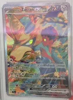 2025 POKEMON JOURNEY TOGETHER SPECIAL ILLUSTRATION RARE HOP'S ZACIAN EX PSA 9 - Image 2