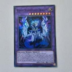 KHAOS Starsource Dragon - OP28 - SUPER Rare - YuGiOh Euro - Image 1
