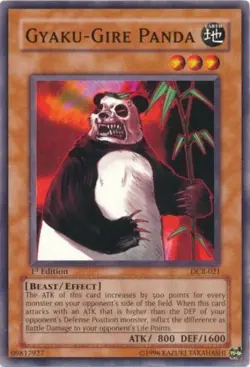 Yugioh! Gyaku-Gire Panda - DCR-021 - Common - 1st Edition Near Mint, English - Image 1