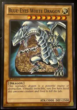 Yugioh! TCG - Blue-Eyes White Dragon - YSKR-EN001 - Common - 1st Edition - Image 1