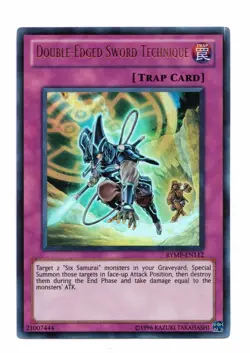 Yu-Gi-Oh Card: Double-Edged Sword Technique RYMP-EN112 Ultra Rare! NM - Image 1