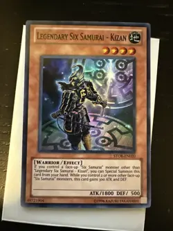 Yugioh Legendary Six Samurai - Kizan STOR-EN020 Super Rare - Image 1