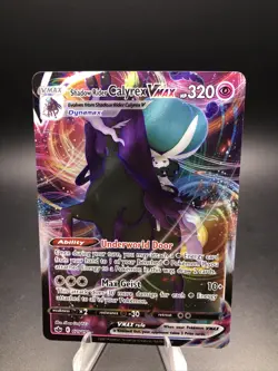 Pokemon TCG Shadow Rider Calyrex VMAX 75/198 Chilling Reign Ultra Rare Holo Card - Image 1