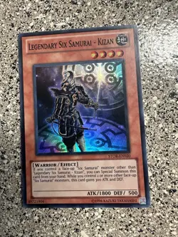 YUGIOH TCG LEGENDARY SIX SAMURAI KIZAN STOR-EN020 SUPER UNLIMITED EDITION VLP - Image 1