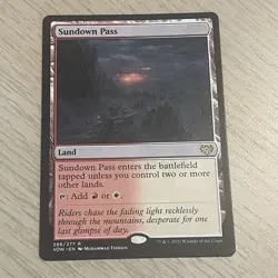 Sundown Pass Innistrad Crimson Vow 1 Rare Card NM-M Condition - Image 1
