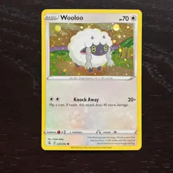 Wooloo 222/264 Pokemon Fusion Strike Sword & Shield Cosmos Holo Common Card NM - Image 1