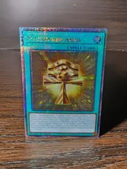 Yugioh! Millennium Ankh - INFO-EN053 - Quarter Century Secret Rare - HP - Image 1