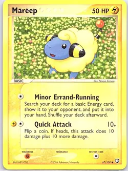 Mareep 67/109 Non Holo Team Rocket Returns - Pokemon Card - NM - Image 1
