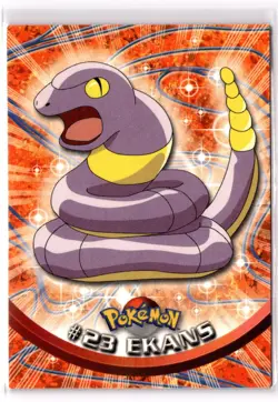 EKANS #23 - BLUE Logo - NON-HOLO - SERIES 1 - TOPPS Pokemon Card - Image 1
