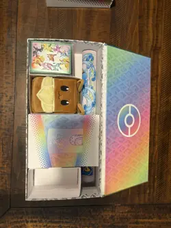 Prismatic Evolutions SPC w/Eevee Deck Box, Sleeves, Playmat (NO cards, NO packs) - Image 1