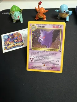 Pokemon 1st First Edition Gengar 5/62 Fossil Set Card Holo Holographic 1999 WOTC - Image 1