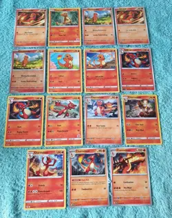 CHARMANDER & CHARMELEON BUNDLE OF POKEMON CARDS - Image 1