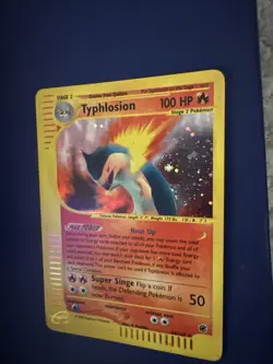 Pokemon TCG Typhlosion Expedition Base Set Reverse Holo Holo Rare Card 28/165 - Image 2