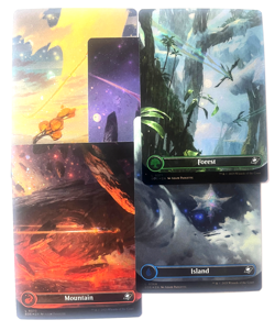 Full Art Galaxy Foil Land Set Edge Of Eternities EOE MTG Magic The Gathering - Image 2