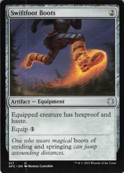 MTG Swiftfoot Boots (217) | NM | Adv. Forgotten Realms {AFC} - Image 1