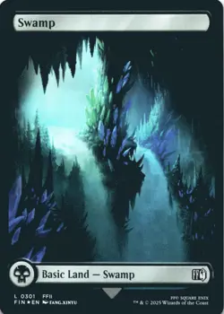 MTG Swamp (0301) Foil NM FINAL FANTASY Magic 301 - Image 1