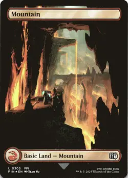 MTG Mountain (0305) Foil NM FINAL FANTASY Magic 305 - Image 1