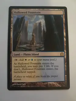 Hallowed Fountain LP Magic the Gathering Return to Ravnica MTG - Image 1