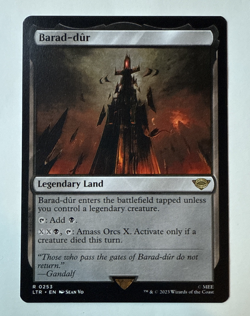 MTG Barad-Dur 253 Rare, NM LTR Lord of the Rings - Image 2
