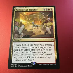 x1 Widespread Brutality R MTG War of the Spark M/NM, English - Image 2