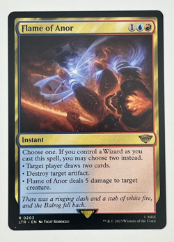 MTG Flame of Anor LTR #203 Lord of the Rings Magic Tales of Middle-Earth LOTR - Image 1