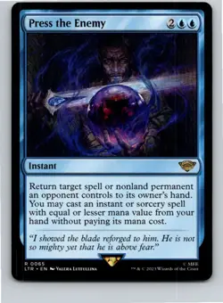 Magic the Gathering Press the Enemy The Lord of the Rings MTG Free Shipping! - Image 1