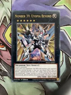 MAGO-EN057 Number 39: Utopia Beyond Rare 1st Edition Near Mint Condition Yugioh - Image 1