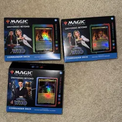 Magic The Gathering - (3) Doctor Who Commander Decks - NEW - Image 1