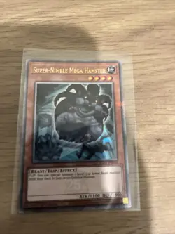 YUGIOH SUPER-NIMBLE MEGA HAMSTER QUARTER CENTURY RARE NM 1ST RA02-EN004 - Image 1