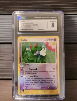 2003 Pokemon - Kirlia 40/100 Sandstorm Reverse Holo - CGC 8 (NM/MINT) - Image 1