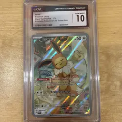 Pokemon CGC 10 GEM MINT Prismatic Evolutions ETB Black Star Promo 173 - Eevee - Image 1