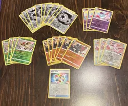 Pokemon League Stamp Thank You Lot of 26 Bunnelby Polteageist Flapple and More - Image 1