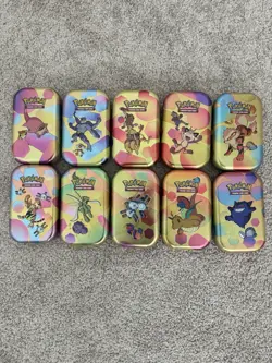 *EMPTY* Pokemon 151 Mini Tin Set - Including ART and COINS. NO PACKS! - Image 1