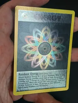 Pokemon Rainbow Energy League Promo Holo Swirl Energize Your Game Cycle MP - Image 4